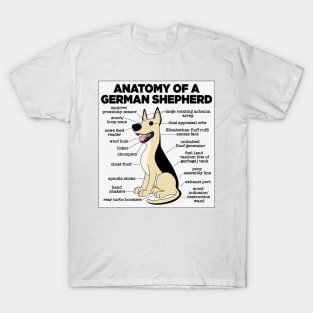 Anatomy Of A German Shepherd T-Shirt